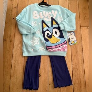 Bluey Girls Cozy 2-Piece Outfit Set – Size 4T – NWT